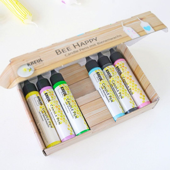 Pisaki farby do świec i mydła Kreul zestaw 6 kolorów Bee Happy