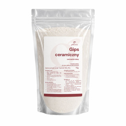 Gips ceramiczny modelarski naturalny do odlewów gipsowych dekoracji