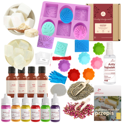 Zestaw do robienia mydła TROPIKALNE ROŚLINY kreatywny prezent XXL