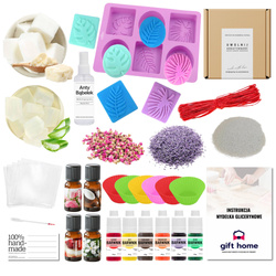 Zestaw do robienia mydła TROPIKALNE ROŚLINY kreatywny prezent XXL