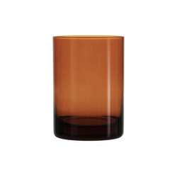 Pojemnik szklany do świec zalewanych AMBER 300 ml brązowy/ bursztynowy