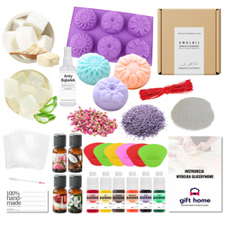 Zestaw do robienia mydła ŁĄKA KWIETNA kreatywny prezent DIY XXL