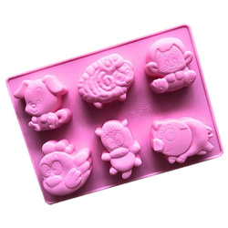 Formy silikonowe zwierzęta domowe FOLWARK 6 sztuk GH-FS85