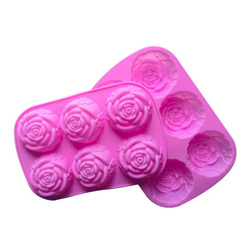 Silikonowa forma do mydła mydełek 6 szt. róża GH-FS26
