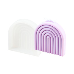 Forma silikonowa szeroka Tęcza Łuk tęczowy do świec i gipsu GH-FS317