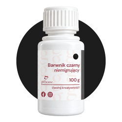 Barwnik do bazy mydlanej niemigrujący czarny 100g
