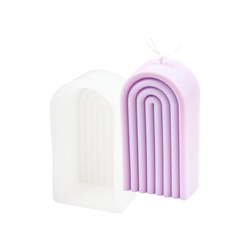 Forma silikonowa wąska Tęcza Łuk tęczowy do świec i gipsu GH-FS318