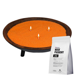 Kolorowy wosk do świec sypanych, wosk piaskowy 500 g POMARAŃCZOWY