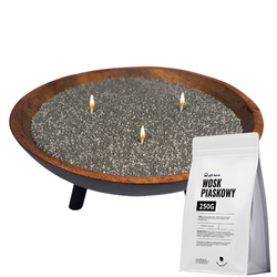 Kolorowy wosk do świec sypanych, wosk piaskowy 1 kg GRAFITOWY