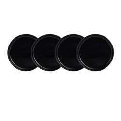 Zestaw czarnych nakrętek do słoików na świeczki 