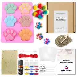 Zestaw DIY PSIE ŁAPKI do robienia mydełek dla dzieci