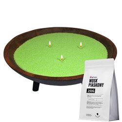 Kolorowy wosk do świec sypanych, wosk piaskowy 1 Kg ZIELONY