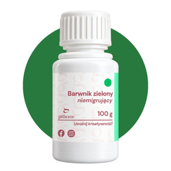 Barwnik do bazy mydlanej niemigrujący zielony 100g