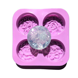 Forma foremka silikonowa do mydła KWIATKI kwiaty 4 sztuki GH-FS100