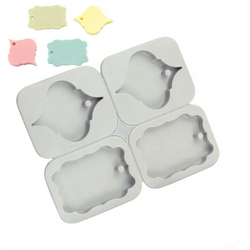 Forma foremka silikonowa do mydła mydełek TABLICZKA WZÓR 1 4 szt. GH-FS133