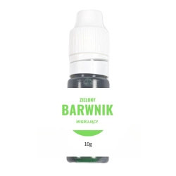 Barwnik do bazy glicerynowej w płynie migrujący zielony 100g