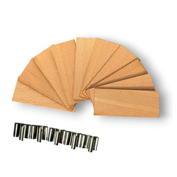 Zestaw 5 knotów drewnianych do świec zalewanych 70x20x1