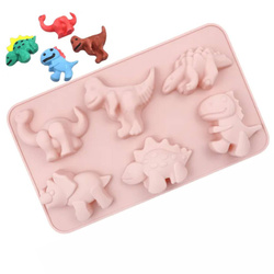 Forma silikonowa do bazy mydlanej DINOZAURY 6 szt. GH-FS221