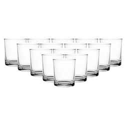 Szklane pojemniki do świec zalewanych 180 ml - 24 sztuki