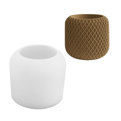 Forma silikonowa pojemnik na świecę siatkowany do odlewów z gipsu GH-FS321