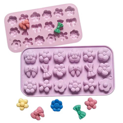 Foremka silikonowa forma KWIATKI i KOKARDKI 18 el. GH-FS232