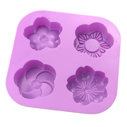 Formy silikonowe w kształcie kwiatów POLNA ŁĄKA 4 porcje GH-FS77