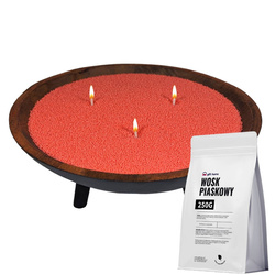 Kolorowy wosk do świec sypanych, wosk piaskowy CZERWONY wosk w proszku