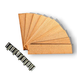 Zestaw 5 knotów drewnianych do świec zalewanych 70x15x1