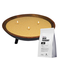 Kolorowy wosk do świec sypanych, wosk piaskowy 1 kg JEDWABNA PERŁA sand wax