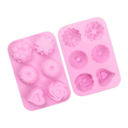 Forma silikonowa do mydła mydełek POMADKI 6 sztuk GH-FS92