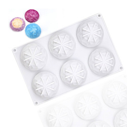 Forma silikonowa DIAMENTY 6 szt. do mydła i świec monoporcja GH-FS114