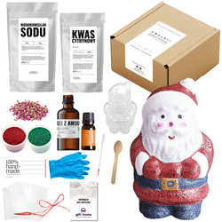 Zestaw świąteczne kule do kąpieli DIY - MIKOŁAJ