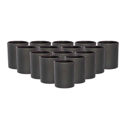 Czarny pojemnik do świec zalewanych 90 ml matowy 24 szt. 