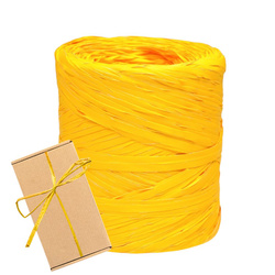 Żółta rafia 200 m wstążka do pakowania prezentów