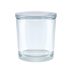 Szklany pojemnik do świec zalewanych 500 ml z pokrywką - 1 szt