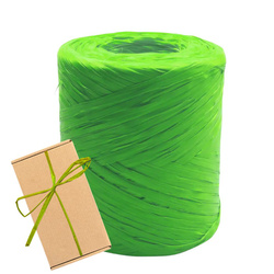 Zielona rafia 200 m wstążka do pakowania prezentów