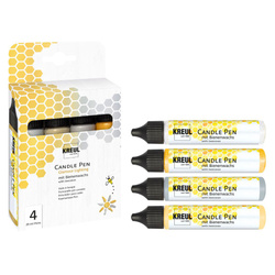 Pisaki farby do świec i mydła Kreul zestaw 4 kolorów Glamour