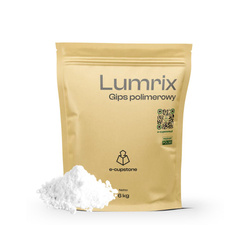 Gips polimerowy LUMRIX (65MPa) premium BIAŁY do tworzenia dodatków dla świec, mydeł i dekoracji 6kg