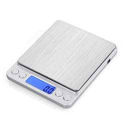 Waga elektroniczna kieszonkowa 500g/0,01g srebrna