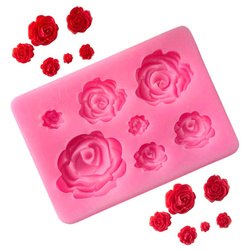 Forma silikonowa do świec i mydła Róża i różyczki GH-FS281