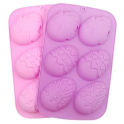 Silikonowa forma do mydła Wielkanoc pisanka 6 szt. jajko GH-FS06