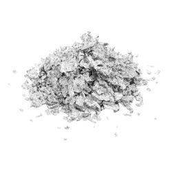 Folia do złoceń w płatkach SREBRNA dekoracja do świec i gipsu 1,5g