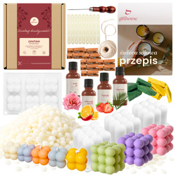 Duży zestaw do robienia świec 3D Bąbelki foremki BUBBLE na prezent