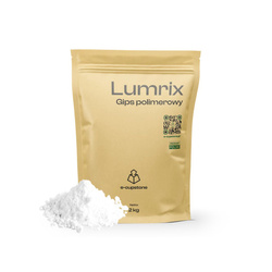 Gips polimerowy LUMRIX (65MPa) premium BIAŁY do tworzenia dodatków dla świec, mydeł i dekoracji 2kg