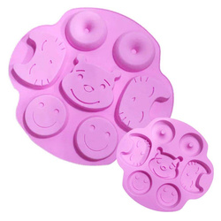 Forma foremka silikonowa do mydła UŚMIECH 7 sztuk GH-FS95