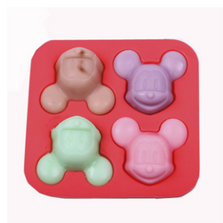 Forma foremka silikonowa do świec i mydełek  MYSZ MYSZKA 4 szt. GH-FS156