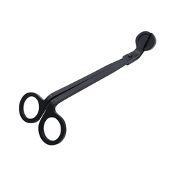 Czarne nożyczki ze stali nierdzewnej do przycinania knotów świec sojowych