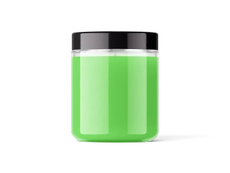 Słoik szklany bezbarwny pojemnik do zalewu świec 120 ml z czarną nakrętką