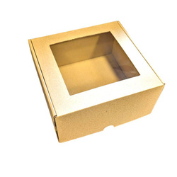 Karton pudełko z okienkiem 20x20x10 cm do pakowania mydła, wosku 1 szt.
