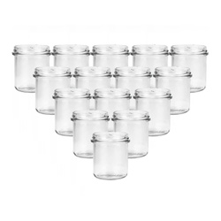 Zestaw słoików pojemników 350 ml pakowane po 24 szt. do świec zalewanych